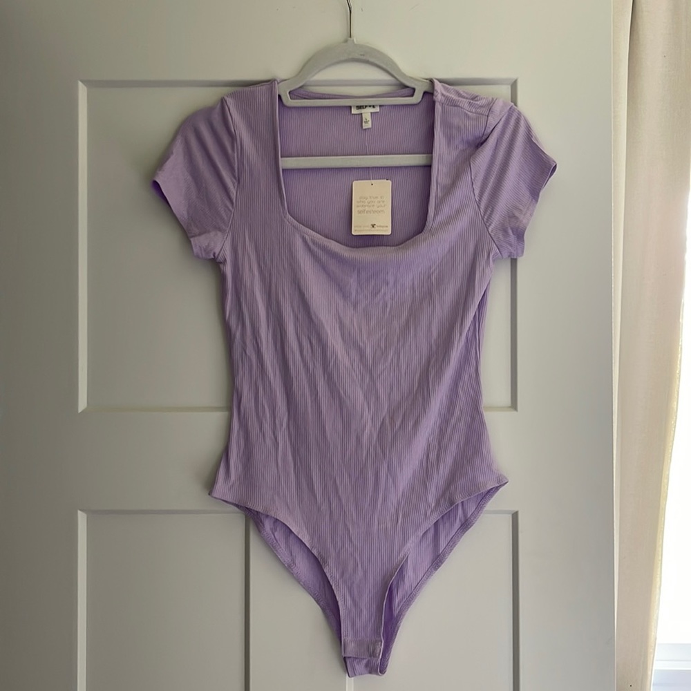 NWT Lavender short sleeve bodysuit